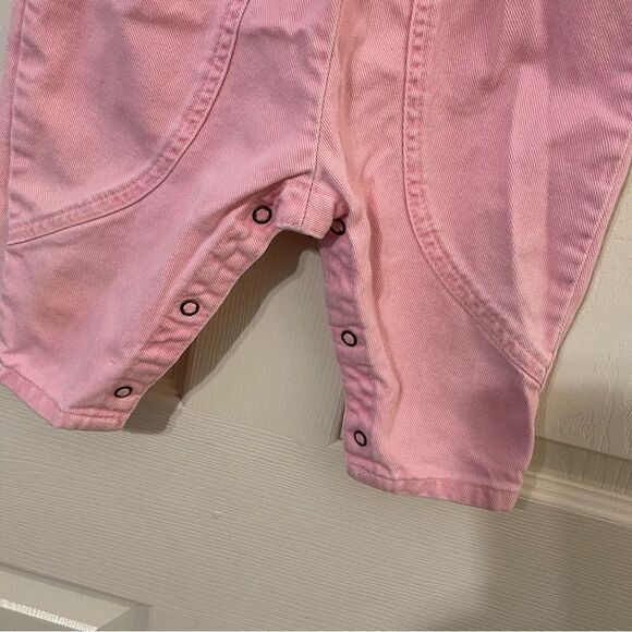 Vtg Oshkosh B'Gosh Size 6-9 Month Pink Overalls - Picture 2 of 7